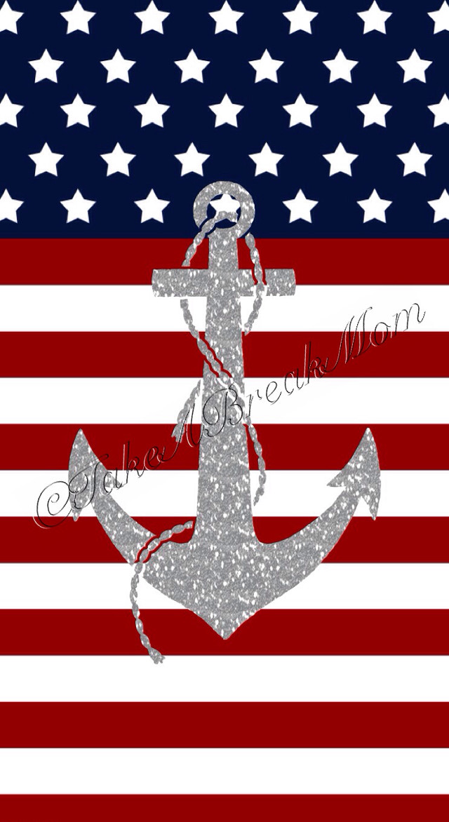 Anchor flag mom stars stripes free wallpaper for mobile - medium preview image