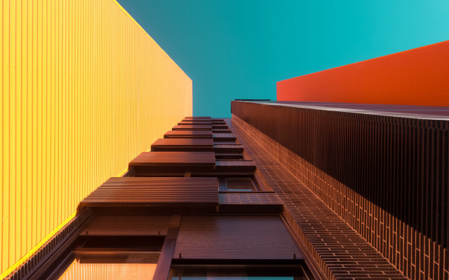 Tall building sky background modular free wallpaper for desktop - medium preview image