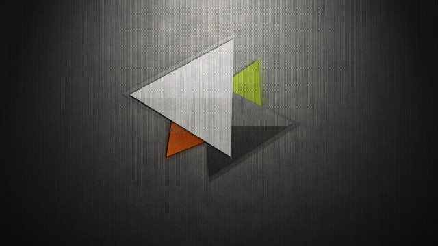 Gray orange abstract triangle geometric free wallpaper for desktop - medium preview image