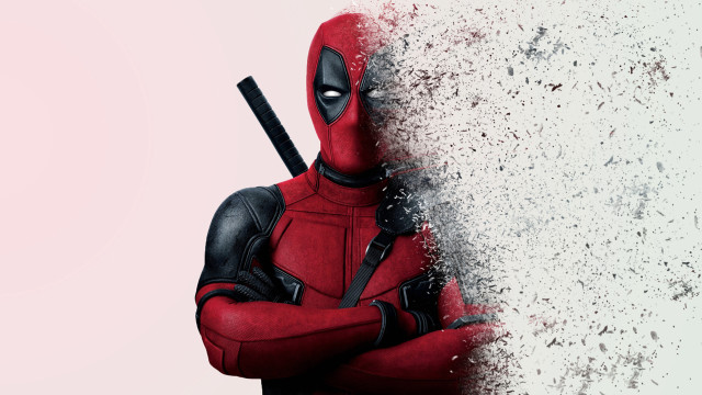 Deadpool knife pink background vfx free wallpaper for desktop - medium preview image