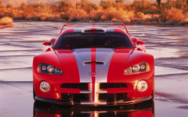 Red sports car autumn leaves #8 free wallpaper for desktop - medium preview image