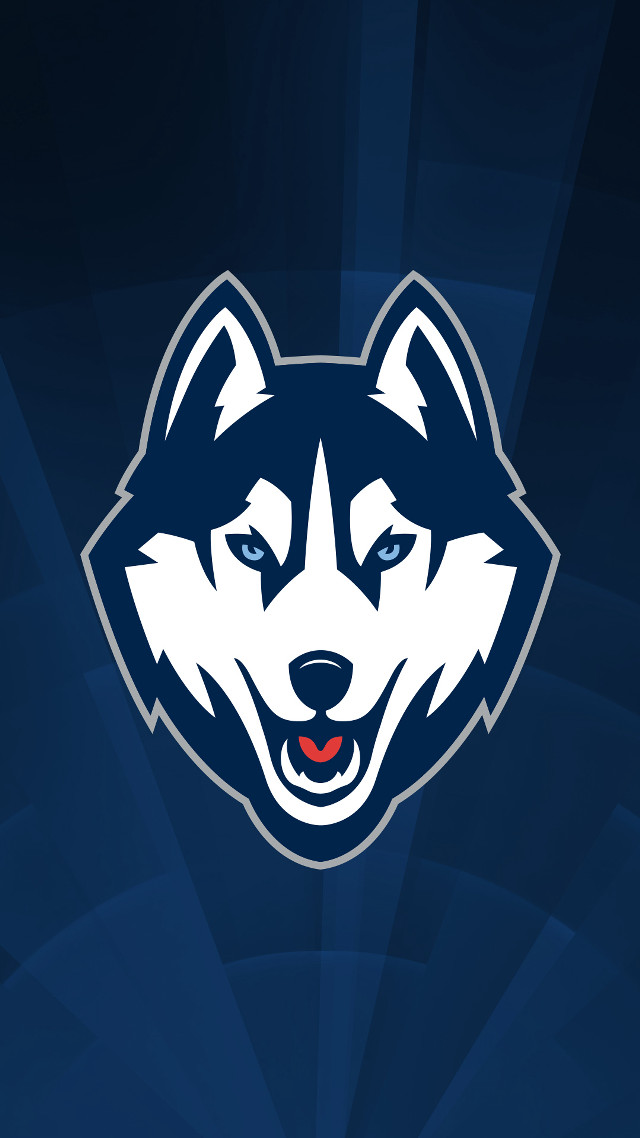 Husky logo blue background red free wallpaper for mobile - medium preview image
