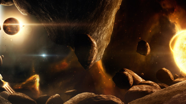 Space scene moonlight milkyway campfire free wallpaper for desktop - medium preview image