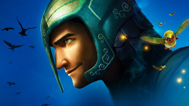 Cartoon pilot yellow bird flying free wallpaper for desktop - medium preview image