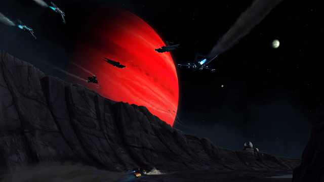 Red planet ships red moon free wallpaper for desktop - medium preview image