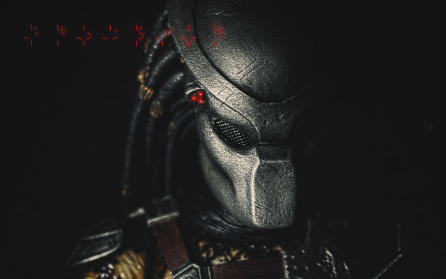 Predator red eyes black background #2 free wallpaper for desktop - medium preview image