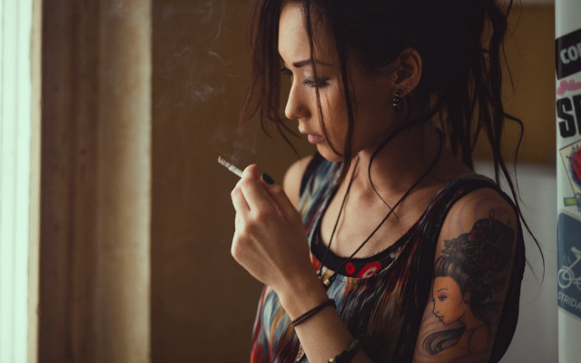 Anka zhuravleva smoking room window free wallpaper for desktop - medium preview image
