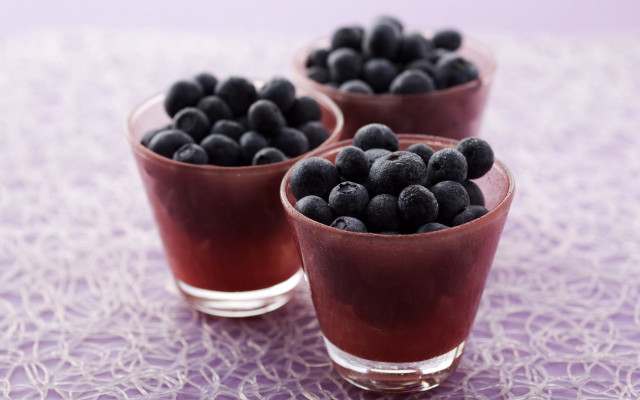 Blackberries cups lace tablecloth purple free wallpaper for desktop - medium preview image