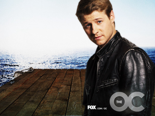 Man leather jacket pier ocean free wallpaper for desktop - medium preview image