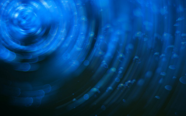 Blue spiral bubbles holography volumetric free wallpaper for desktop - medium preview image