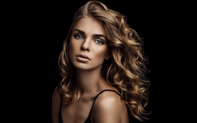 Elina karimova long hair blue #3 free wallpaper for desktop - medium preview image