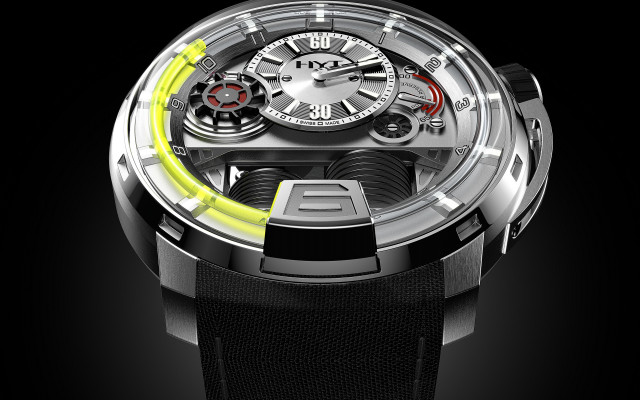 Watch yellow light black strap free wallpaper for desktop - medium preview image