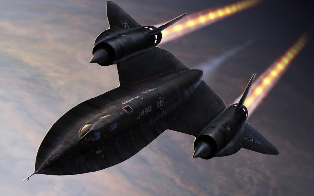 Black jet cloudy sky rockets free wallpaper for desktop - medium preview image