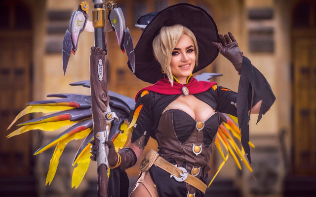 Carla wyzgala overwatch witch costume free wallpaper for desktop - medium preview image
