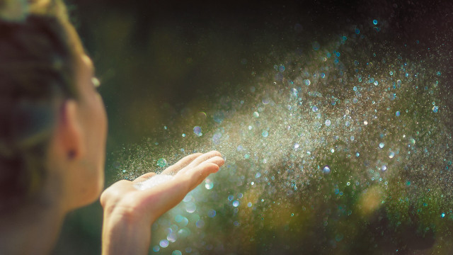 Woman starry sky magic earth free wallpaper for desktop - medium preview image