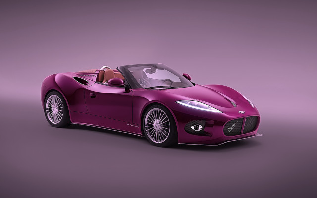 Purple sports car red top free wallpaper for desktop - medium preview image