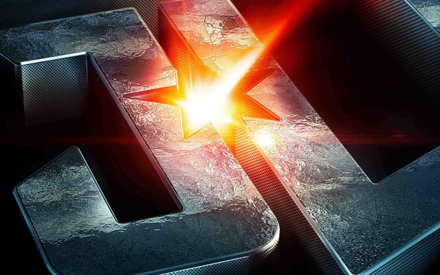 Metal star red light hologram free wallpaper for desktop - medium preview image