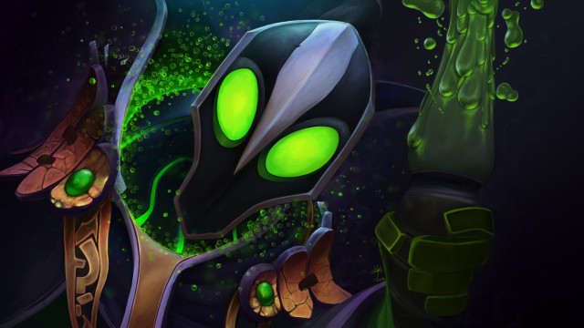 Green alien glowing eyes black #2 free wallpaper for desktop - medium preview image