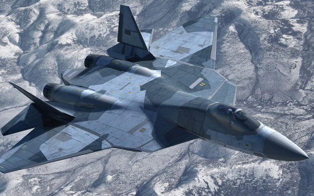 Fighterjet mountainrange landinggear pilot photorealism free wallpaper for desktop - medium preview image