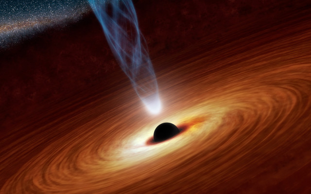 Black hole center object space free wallpaper for desktop - medium preview image