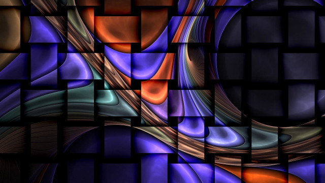 Colorful abstract squares lines geometric free wallpaper for desktop - medium preview image