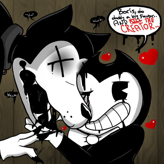 Cartoon cat cross thought bubble free wallpaper for tablet - medium preview image