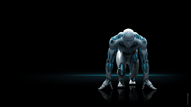 Robot spread out cybernetic les free wallpaper for desktop - medium preview image