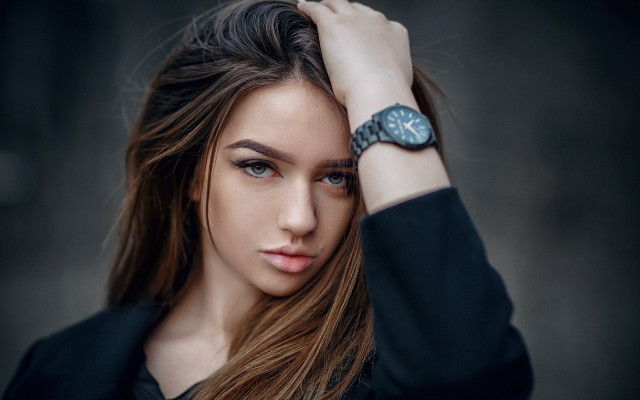 Elina karimova portrait blurry photorealistic free wallpaper for desktop - medium preview image