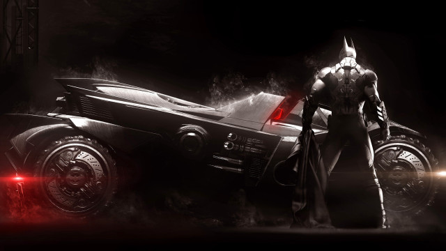 Batman car man arkham darknight free wallpaper for desktop - medium preview image