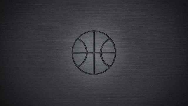Basketball silver circle center black free wallpaper for desktop - medium preview image