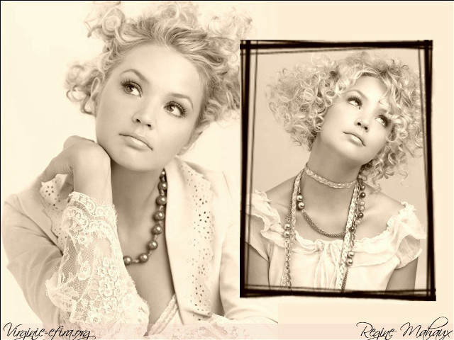 Woman curly hair necklace mirror free wallpaper for desktop - medium preview image