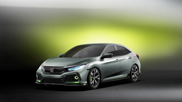 Silver car green hood lights free wallpaper for desktop - medium preview image