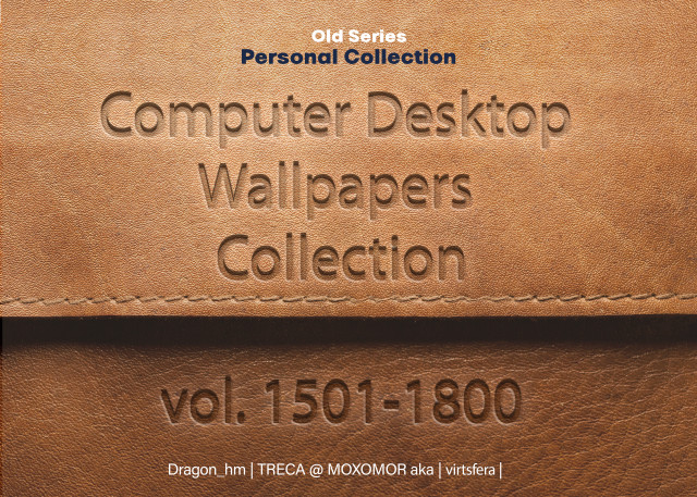 Brown leather book computer desk free wallpaper for desktop - medium preview image