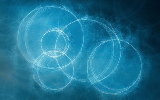 Blue circles lines mandelbrot spirals free wallpaper for desktop - medium preview image