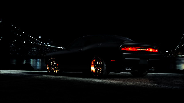 Car bridge night lights 3d free wallpaper for desktop - medium preview image