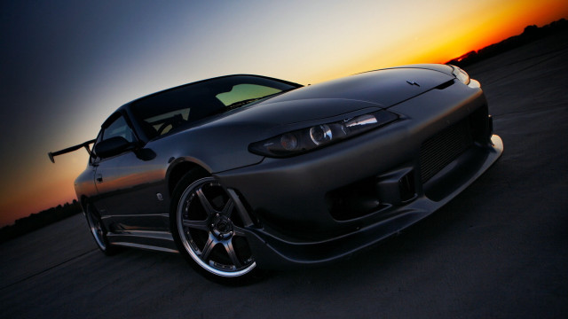 Car sunset road matte 3d free wallpaper for desktop - medium preview image