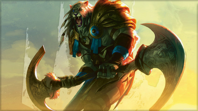 Demon hammer armor battleaxe mtg free wallpaper for desktop - medium preview image