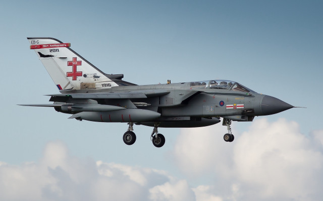 Fighter jet cloudy sky red #4 free wallpaper for desktop - medium preview image