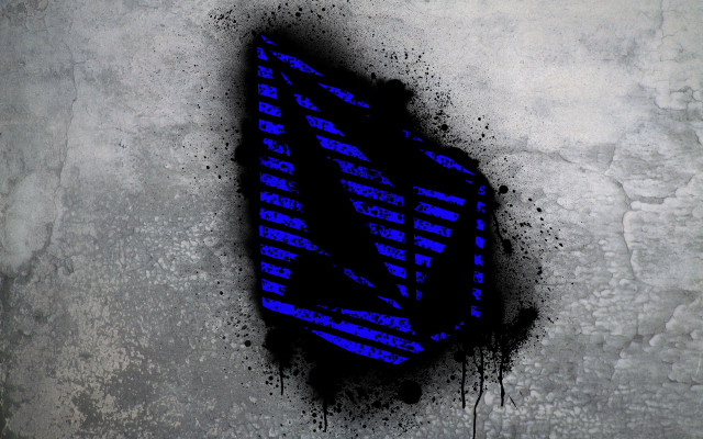 Blue tie black letters wall free wallpaper for desktop - medium preview image