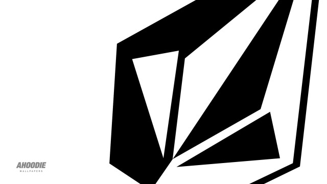 Black white logo geometric design free wallpaper for desktop - medium preview image