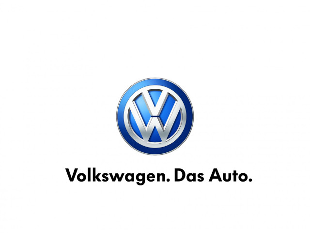 Volkswagen logo white background word free wallpaper for desktop - medium preview image