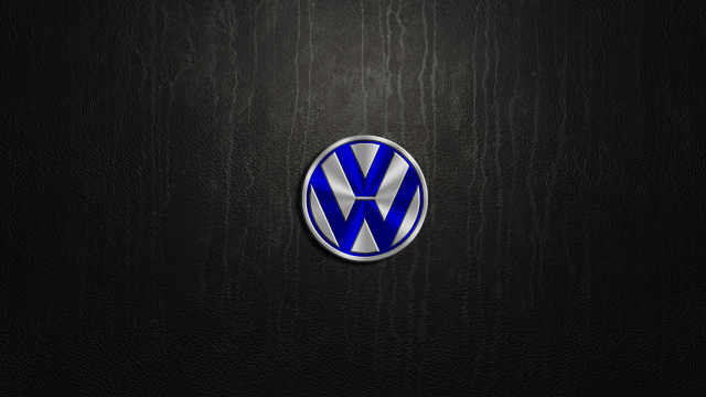 Volkswagen logo black background wooden free wallpaper for desktop - medium preview image