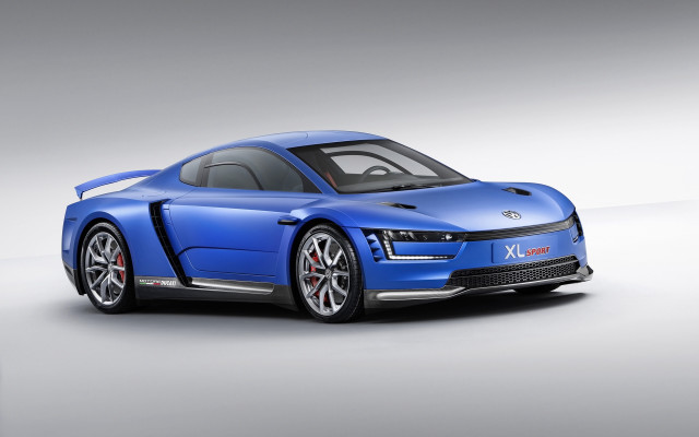 Blue sports car studio rendering free wallpaper for desktop - medium preview image