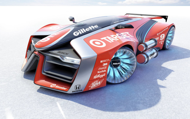 Futuristic car large engine side free wallpaper for desktop - medium preview image