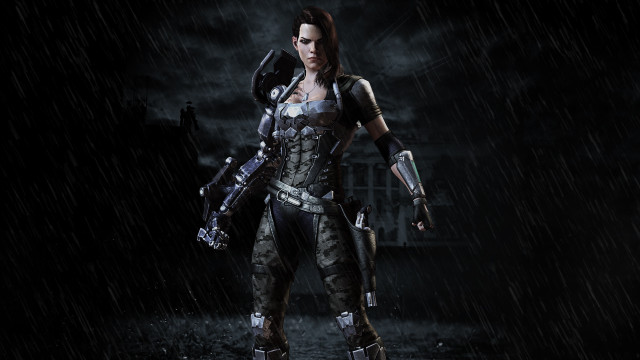 Woman costume gun glove rain free wallpaper for desktop - medium preview image