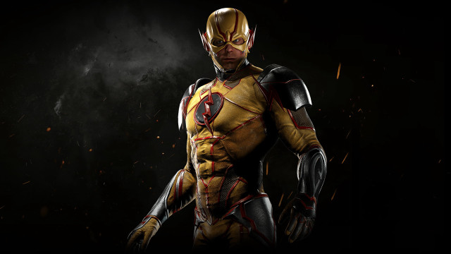 Yellow black suit rayonism armor free wallpaper for desktop - medium preview image