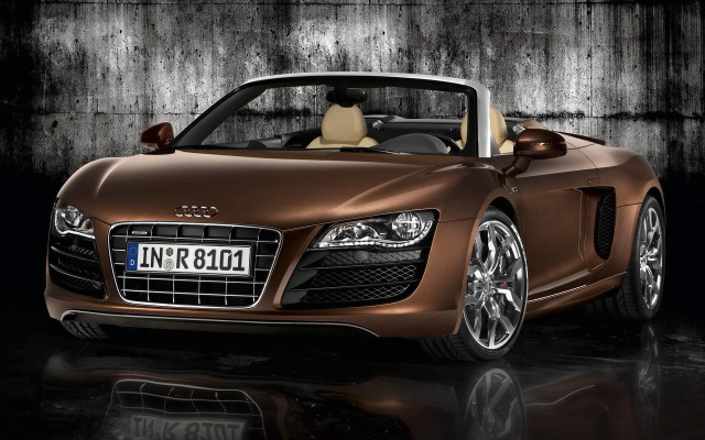 Brown sports car dark room #2 free wallpaper for desktop - medium preview image