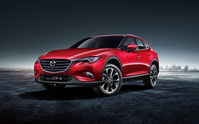Red mazda cx3 parking lot free wallpaper for desktop - medium preview image