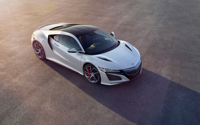 White sports car sunlit roof free wallpaper for desktop - medium preview image