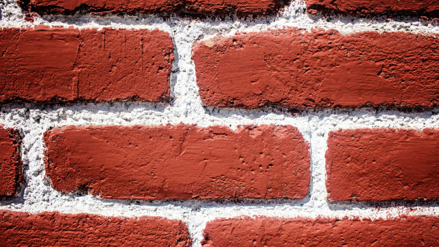 Brick wall white red constructivism free wallpaper for desktop - medium preview image